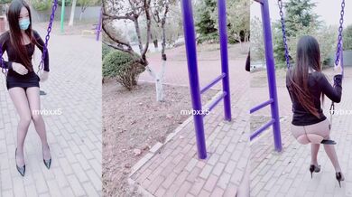 推特极限露出，长腿女神【浅浅GI9ZA】订阅②，人前，公共场合，各种社死露出，诱惑农村老头 (10)